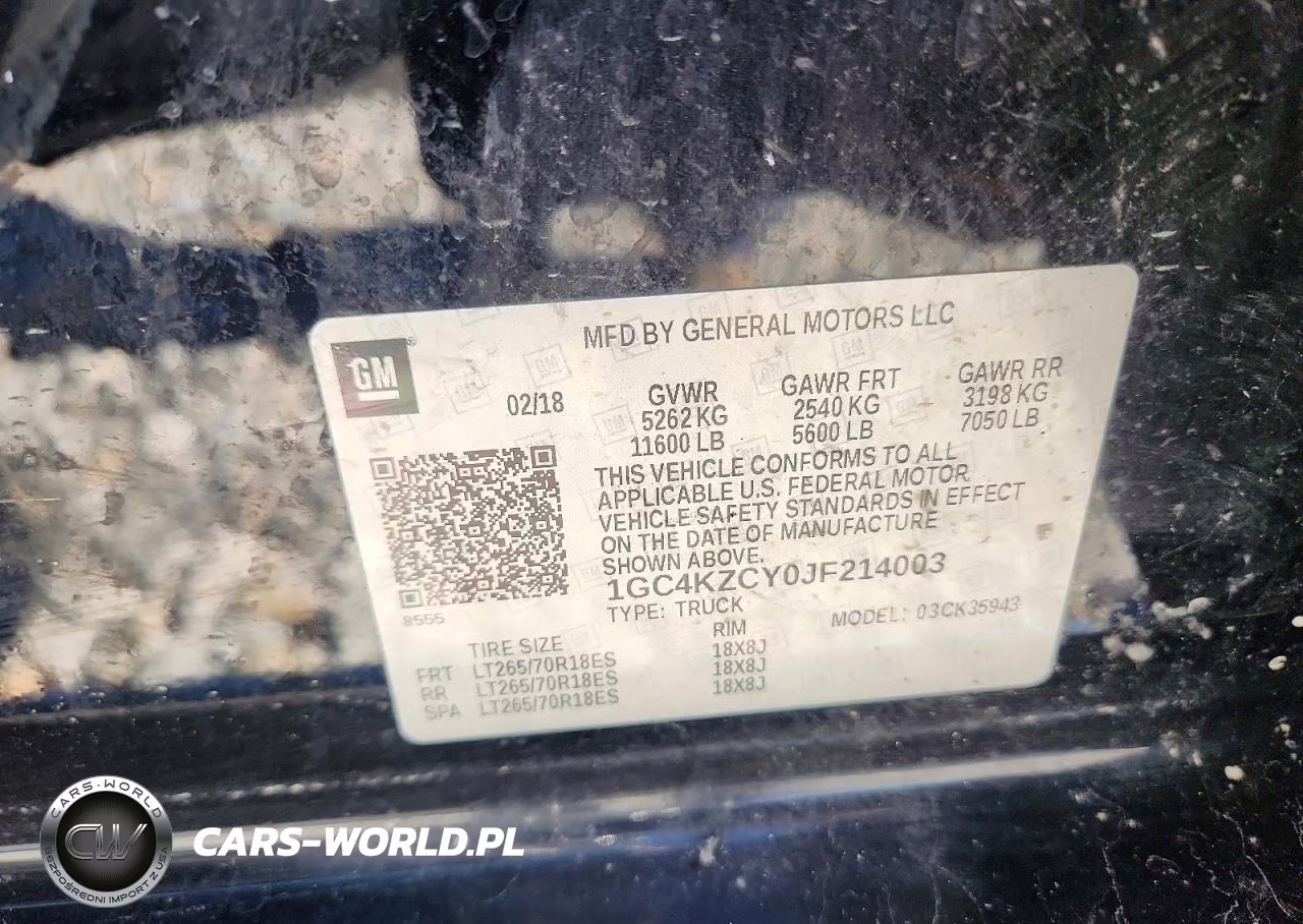 2018 Chevrolet Silverado K3500 Lt VIN:1GC4KZCY0JF214003 - 12