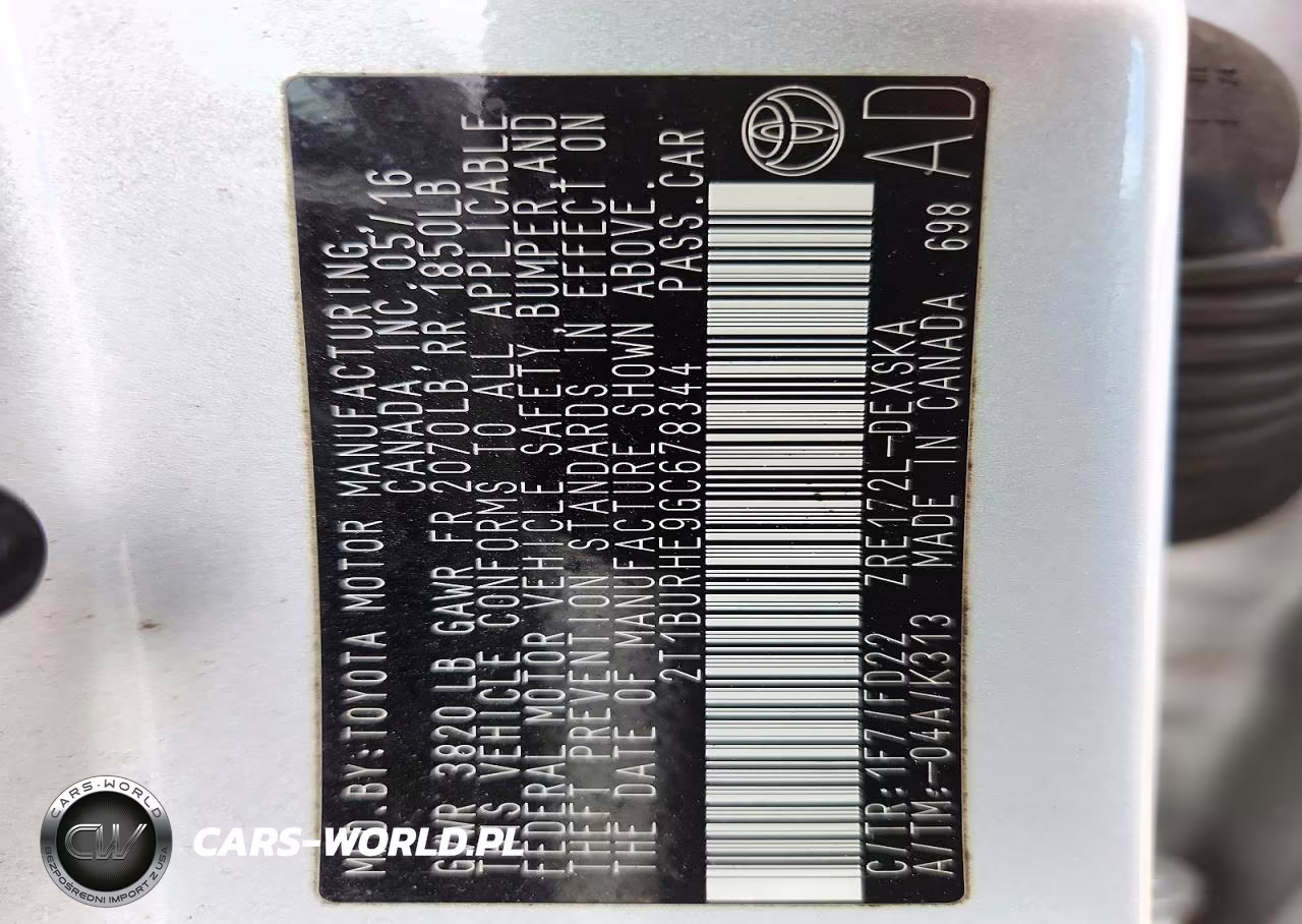 2016 Toyota Corolla S VIN:2T1BURHE9GC678344 - 12