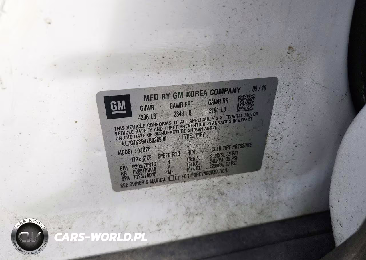 2020 Chevrolet Trax Ls VIN:KL7CJKSB4LB028930 - 13