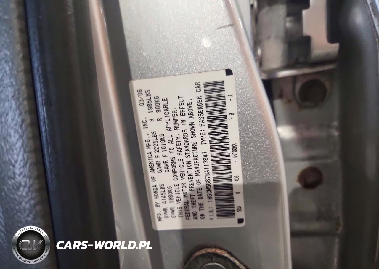 2006 Honda Accord Ex VIN:1HGCM56876A113847 - 12