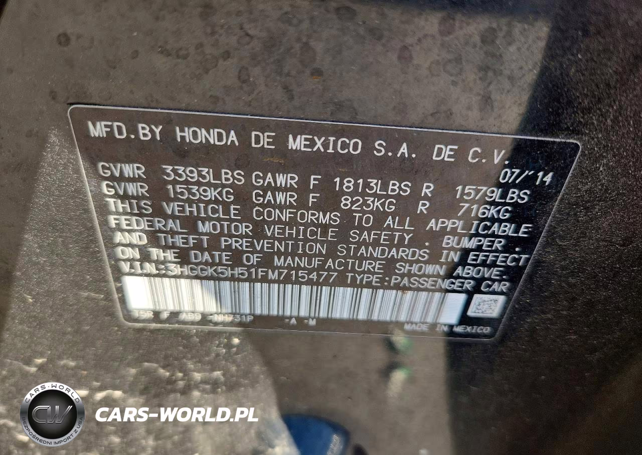 2015 Honda Fit Lx VIN:3HGGK5H51FM715477 - 12