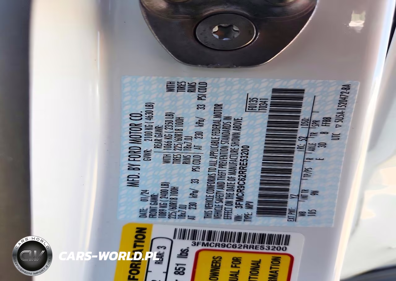 2024 Ford Bronco Sport Outer Banks VIN:3FMCR9C62RRE53200 - 13