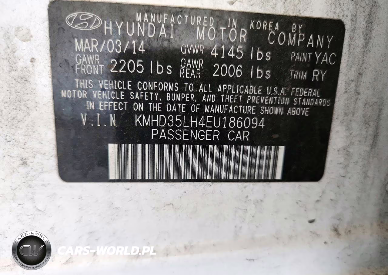 2014 Hyundai Elantra Gt Base VIN:KMHD35LH4EU186094 - 13