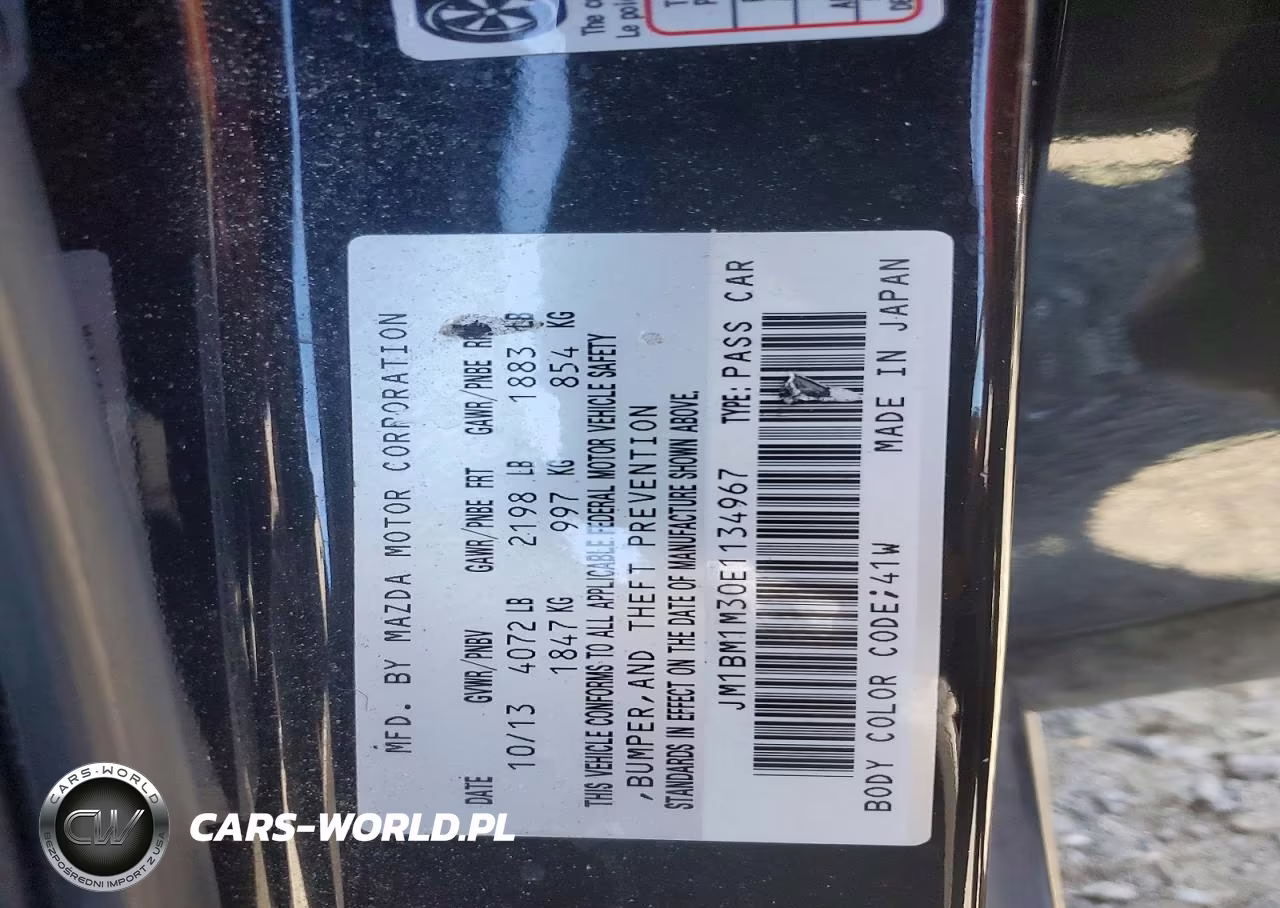 2014 Mazda 3 Grand Touring VIN:JM1BM1M30E1134967 - 12