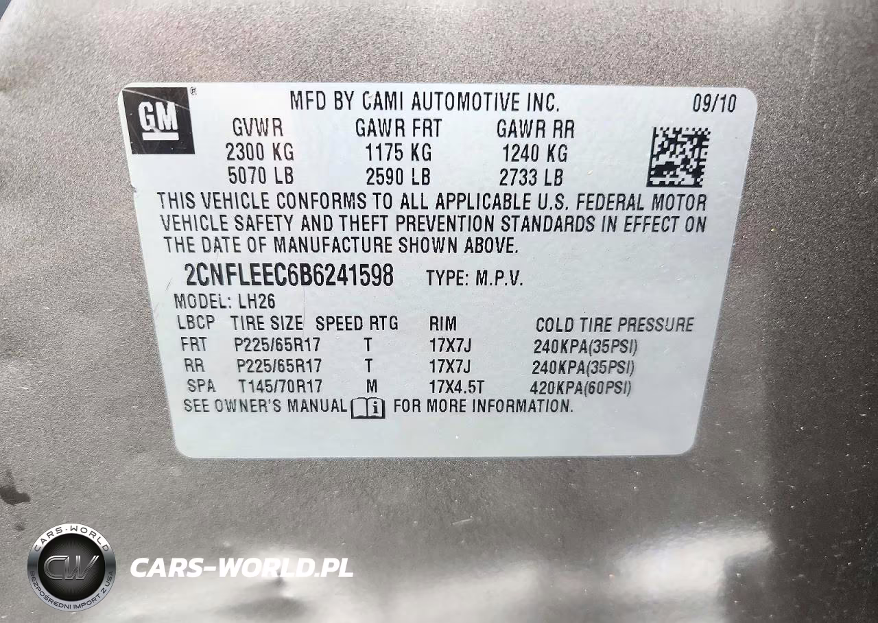 2011 Chevrolet Equinox Lt VIN:2CNFLEEC6B6241598 - 14