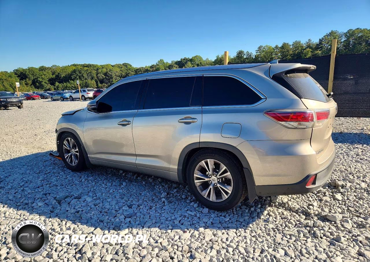 2015 Toyota Highlander Xle VIN:5TDJKRFHXFS114142 - 2