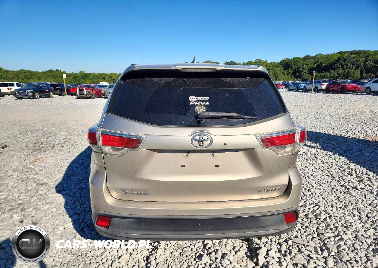 2015 Toyota Highlander Xle VIN:5TDJKRFHXFS114142 - 6