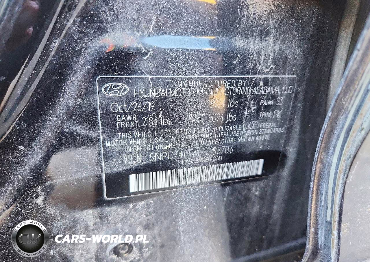 2020 Hyundai Elantra Se VIN:5NPD74LF6LH558706 - 12