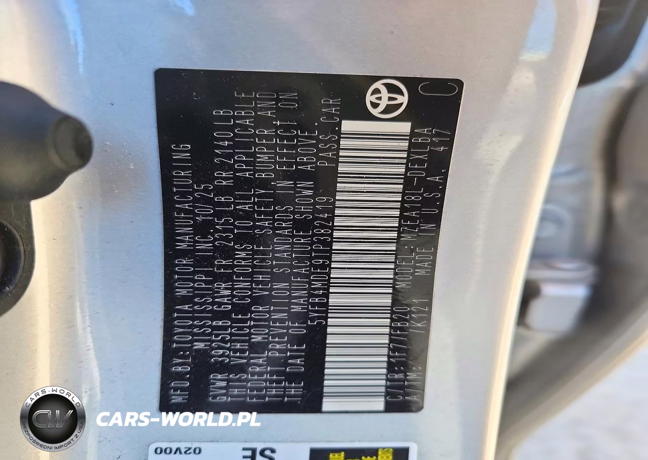 2026 Toyota Corolla Le VIN:5YFB4MDE9TP382419 - 12