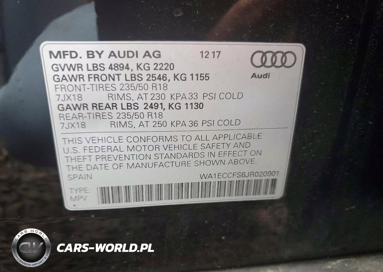 2018 Audi Q3 Premium VIN:WA1ECCFS6JR020901 - 13