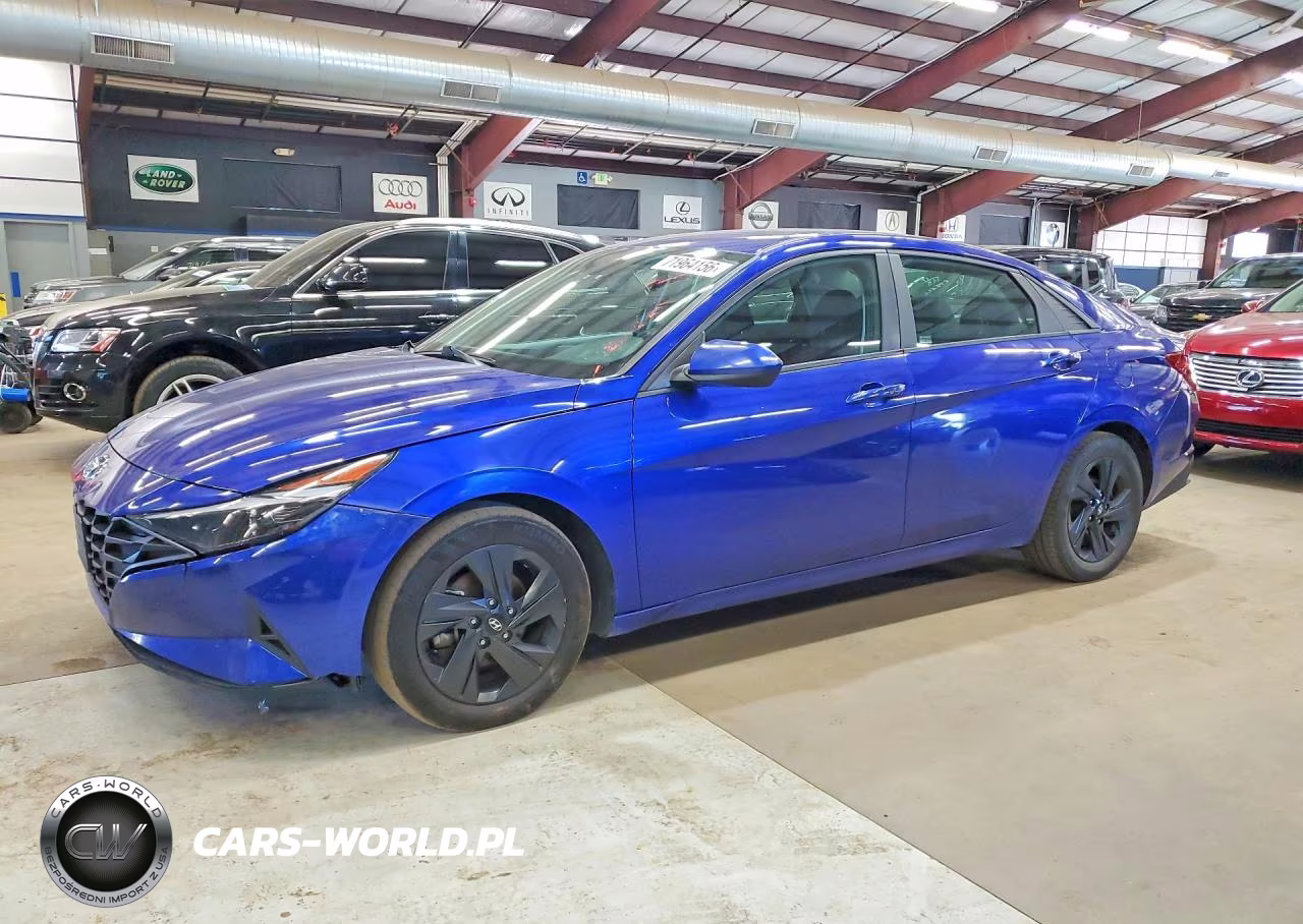 2023 Hyundai Elantra Hybrid Blue VIN:KMHLM4AJ3PU045044 - 1
