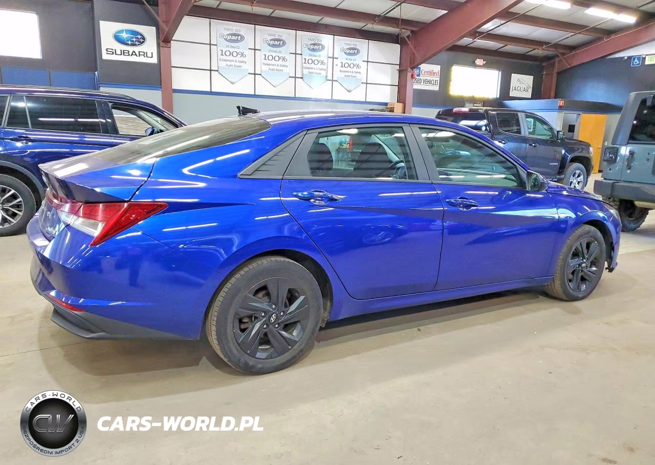 2023 Hyundai Elantra Hybrid Blue VIN:KMHLM4AJ3PU045044 - 3
