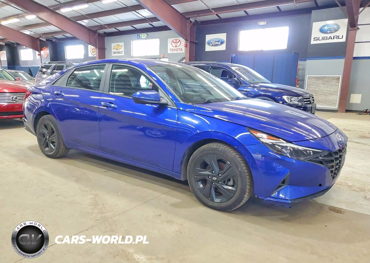 2023 Hyundai Elantra Hybrid Blue VIN:KMHLM4AJ3PU045044 - 4