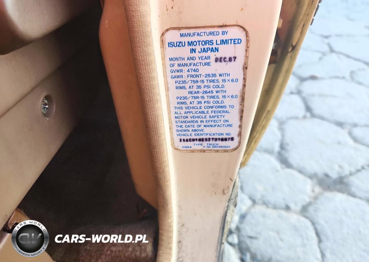 1988 Isuzu Trooper Ii VIN:JAACH18E5J7816875 - 13