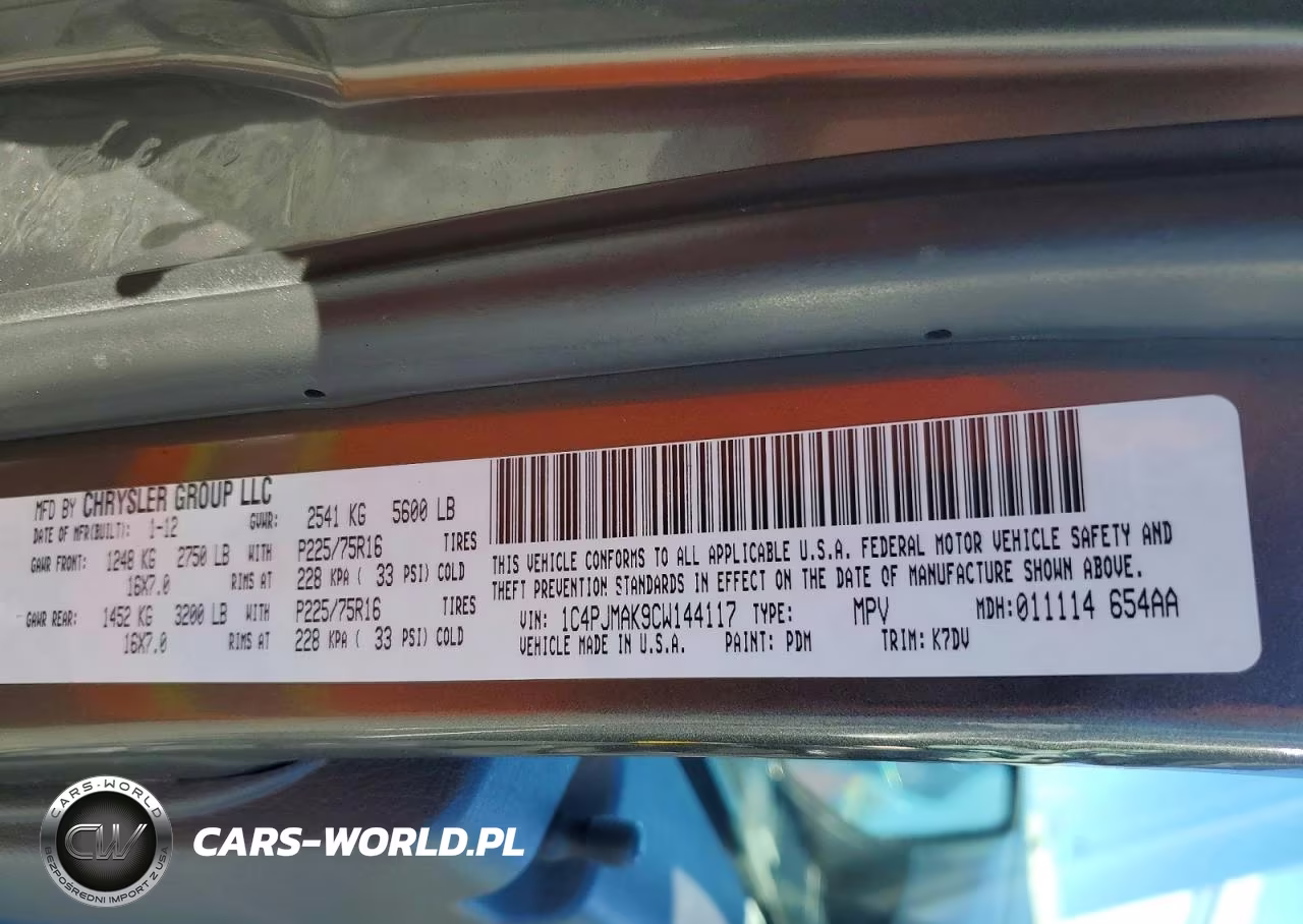 2012 Jeep Liberty Sport VIN:1C4PJMAK9CW144117 - 13