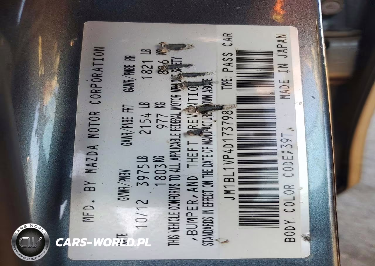 2013 Mazda 3 I VIN:JM1BL1VP4D1737987 - 13