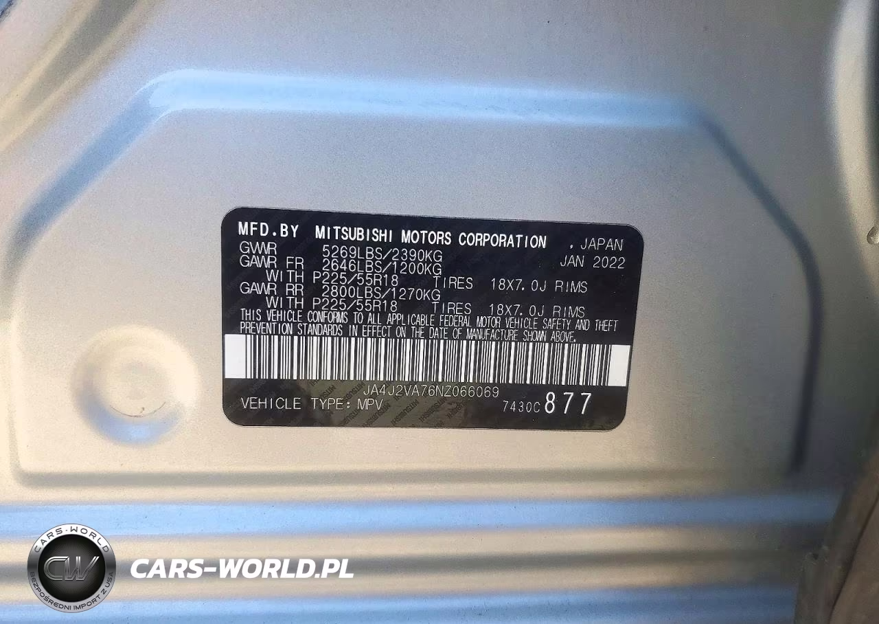 2022 Mitsubishi Outlander Sel VIN:JA4J2VA76NZ066069 - 14