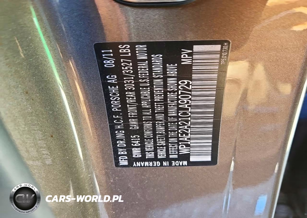 2012 Porsche Cayenne S Hybrid VIN:WP1AE2A21CLA90729 - 13