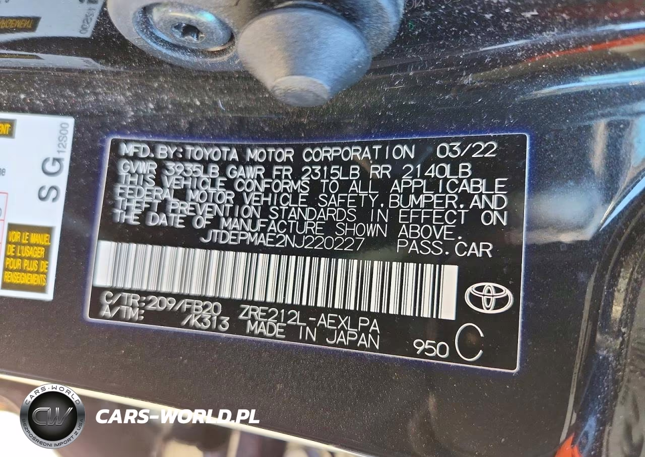2022 Toyota Corolla Le VIN:JTDEPMAE2NJ220227 - 13