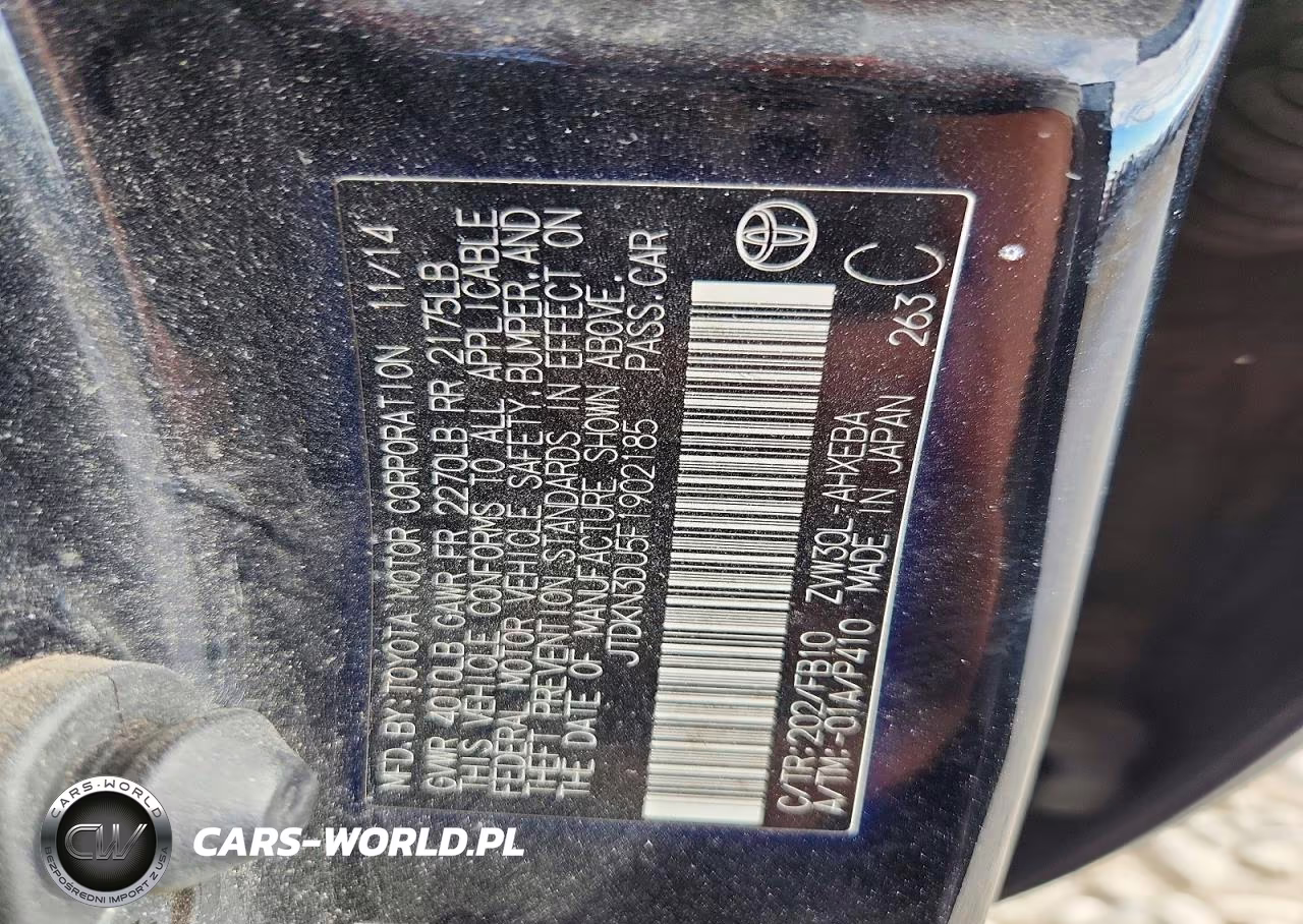 2015 Toyota Prius Two VIN:JTDKN3DU5F1902185 - 12