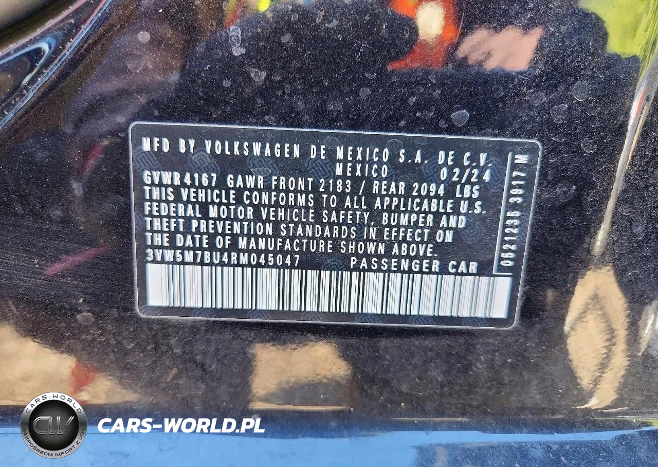 2024 Volkswagen Jetta S VIN:3VW5M7BU4RM045047 - 12