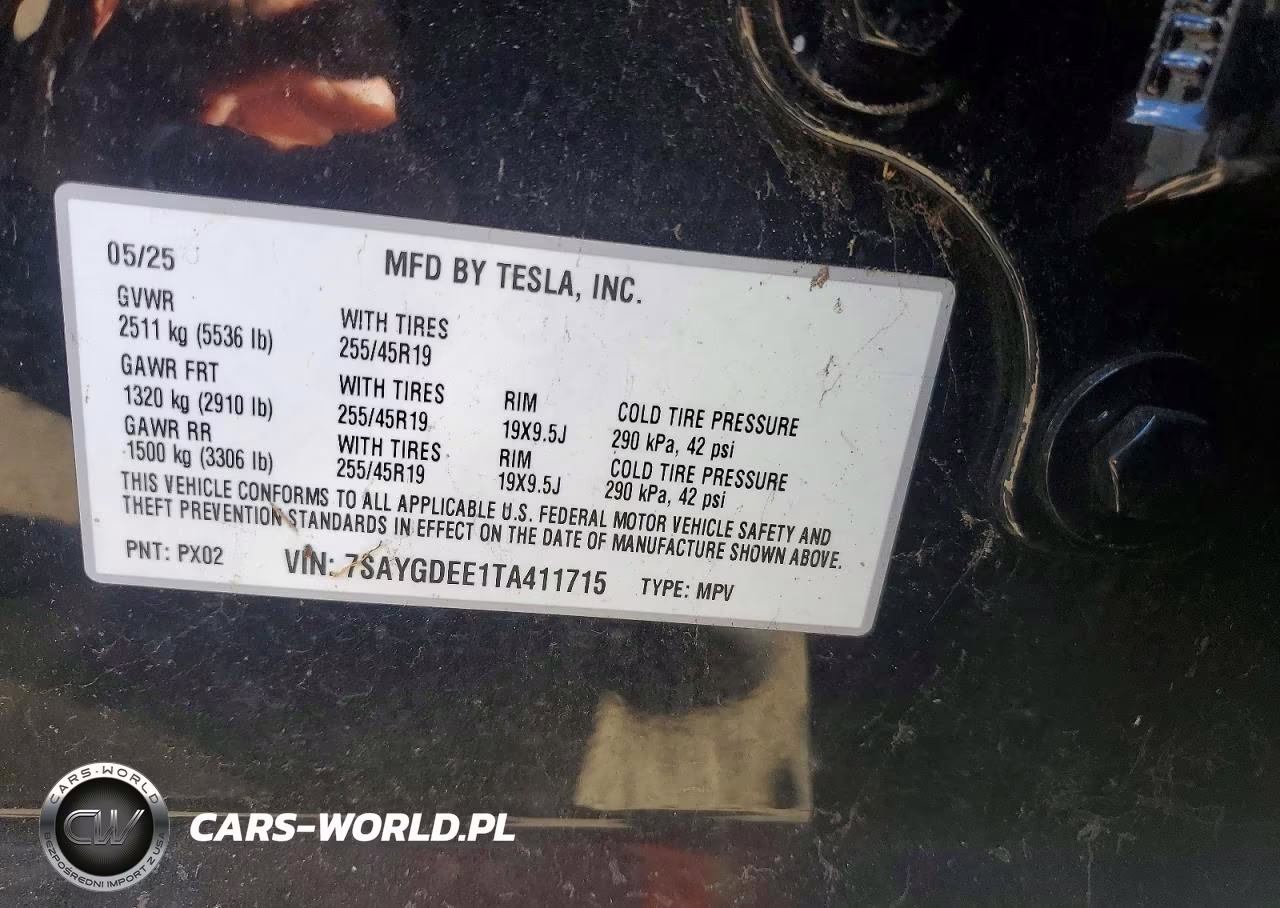 2026 Tesla Model Y VIN:7SAYGDEE1TA411715 - 12