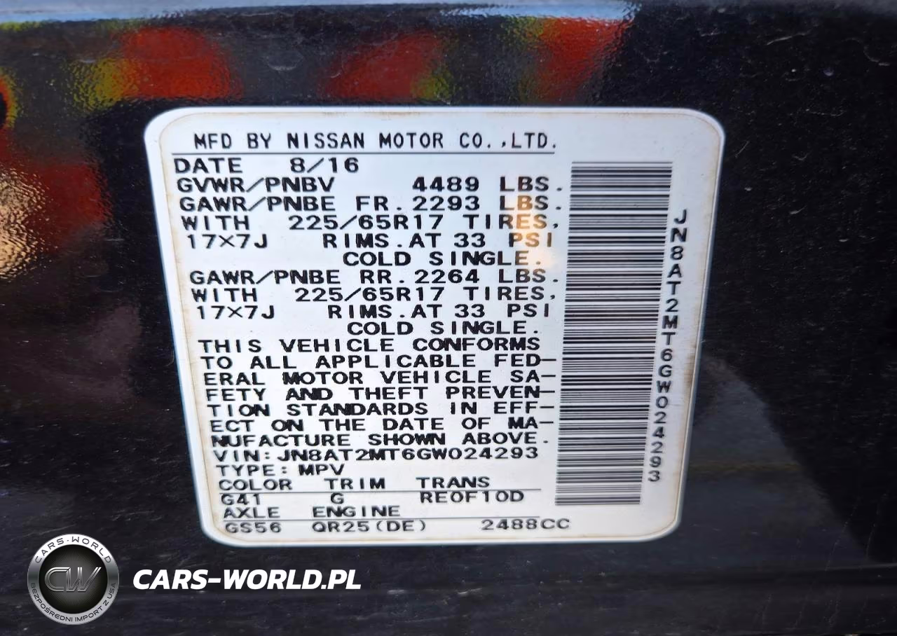 2016 Nissan Rogue Sv VIN:JN8AT2MT6GW024293 - 14