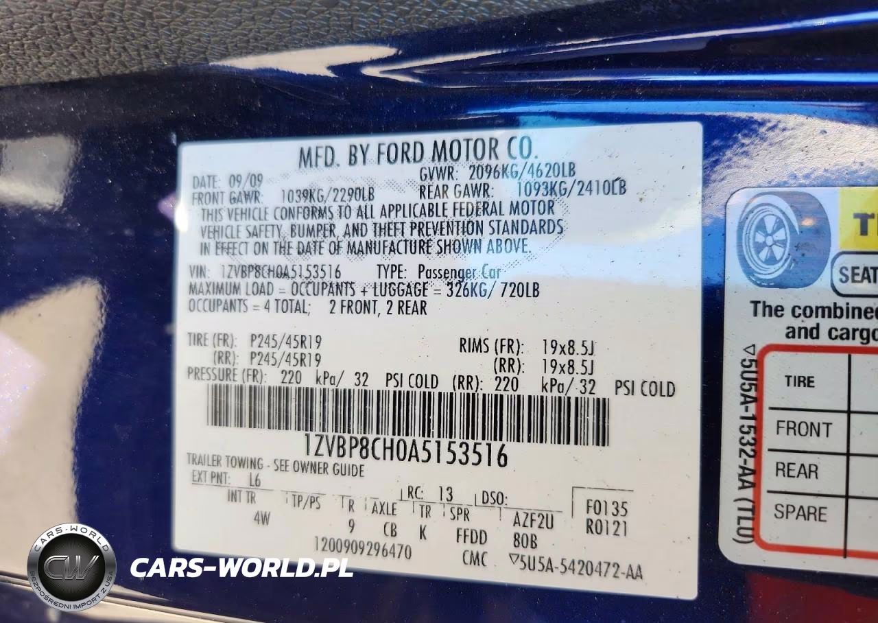 2010 Ford Mustang Gt VIN:1ZVBP8CH0A5153516 - 12