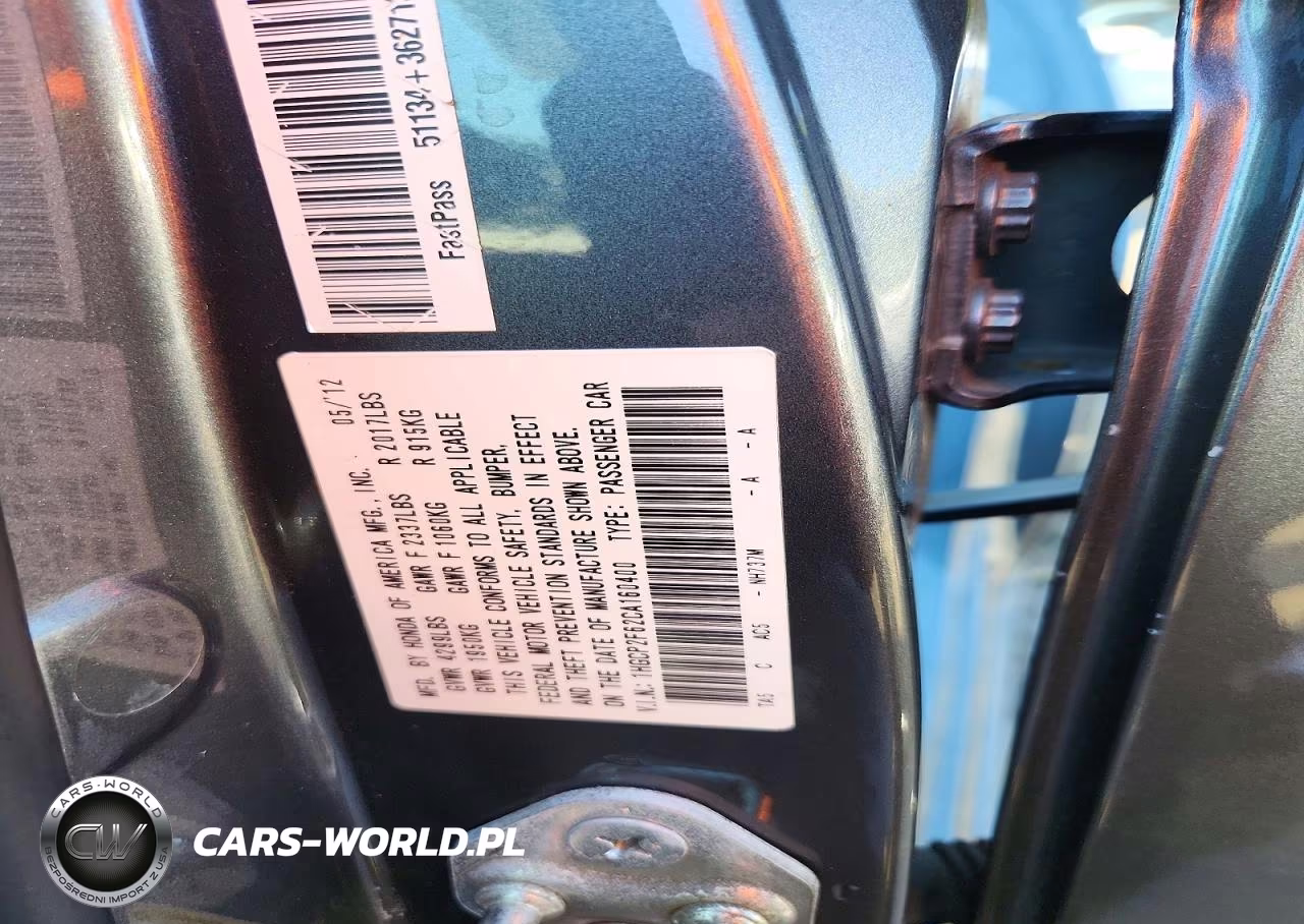 2012 Honda Accord Se VIN:1HGCP2F62CA160400 - 12