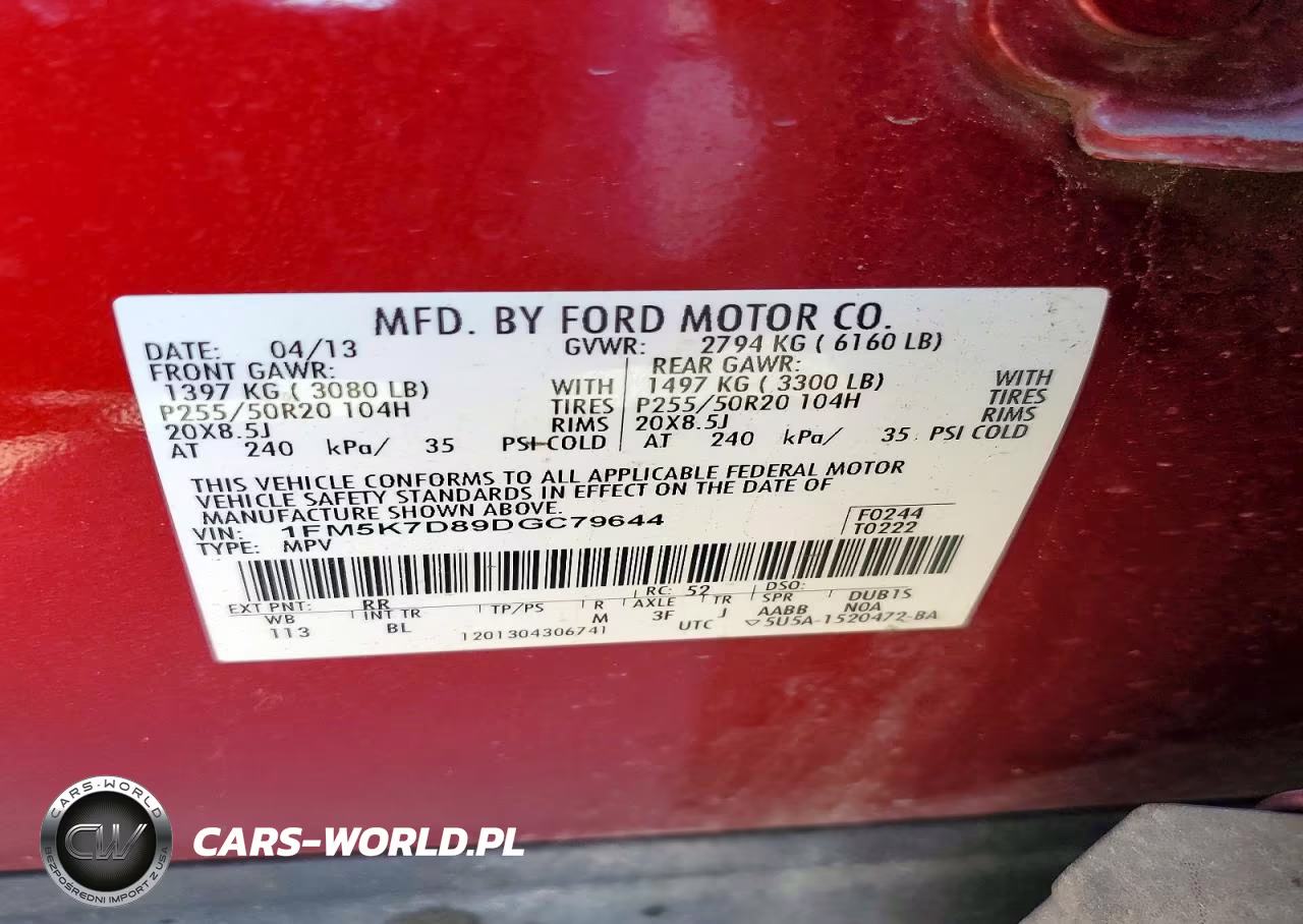 2013 Ford Explorer Xlt VIN:1FM5K7D89DGC79644 - 13