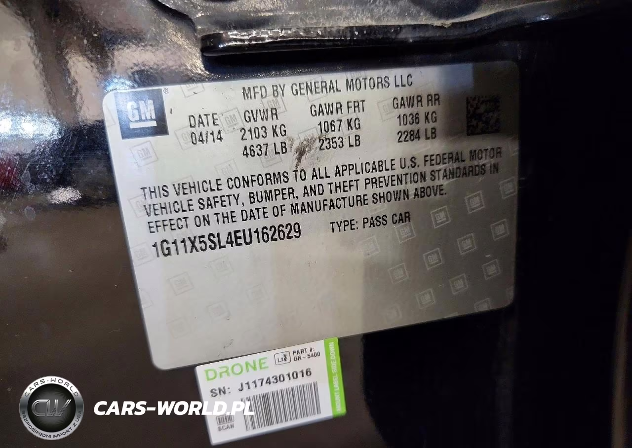 2014 Chevrolet Impala Ls VIN:1G11X5SL4EU162629 - 12