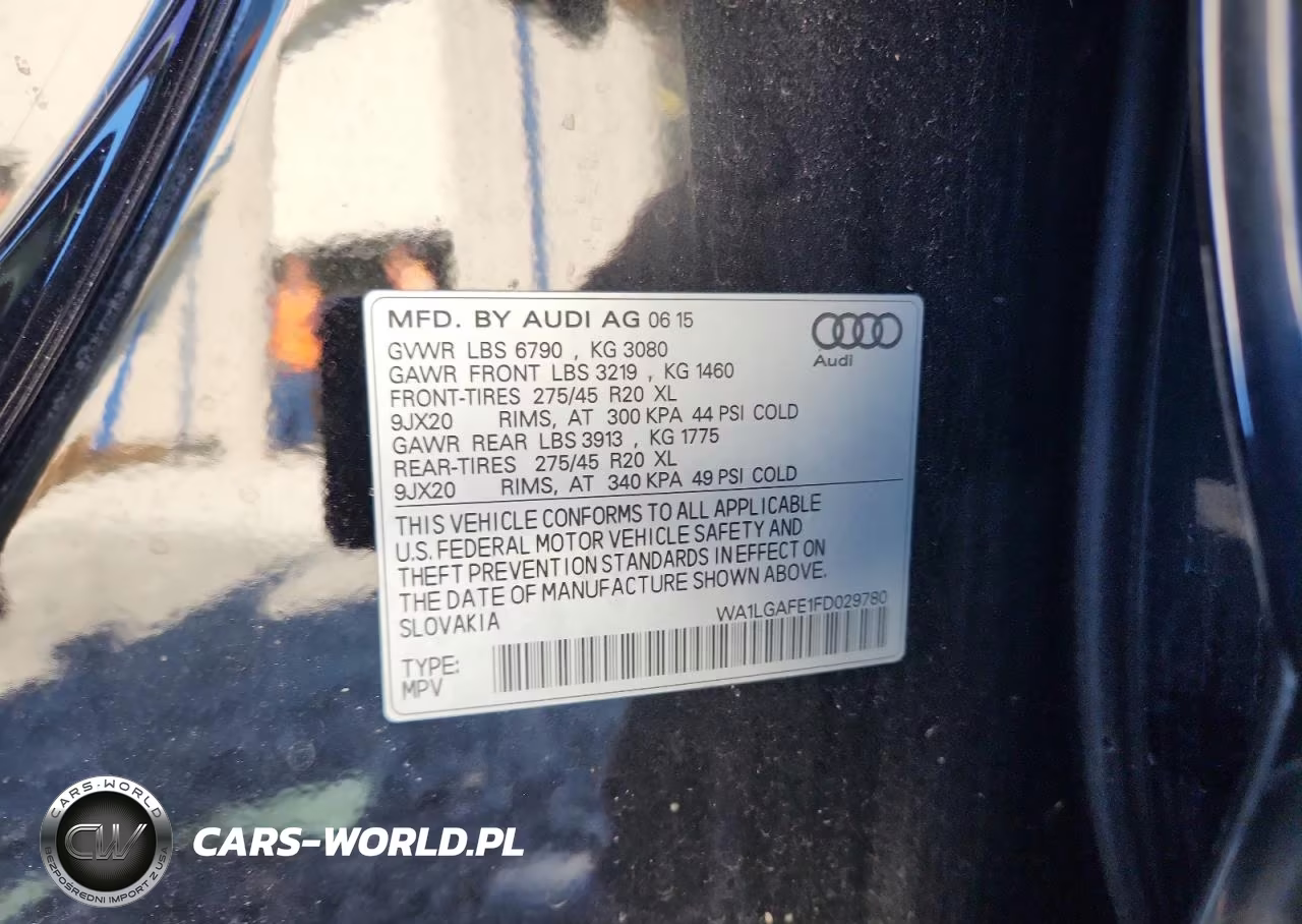 2015 Audi Q7 Premium Plus VIN:WA1LGAFE1FD029780 - 13