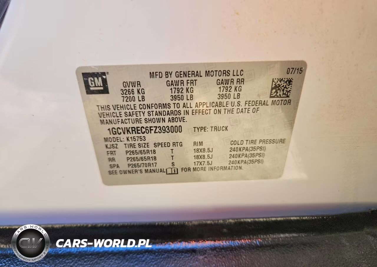 2015 Chevrolet Silverado K1500 Lt VIN:1GCVKREC6FZ393000 - 12