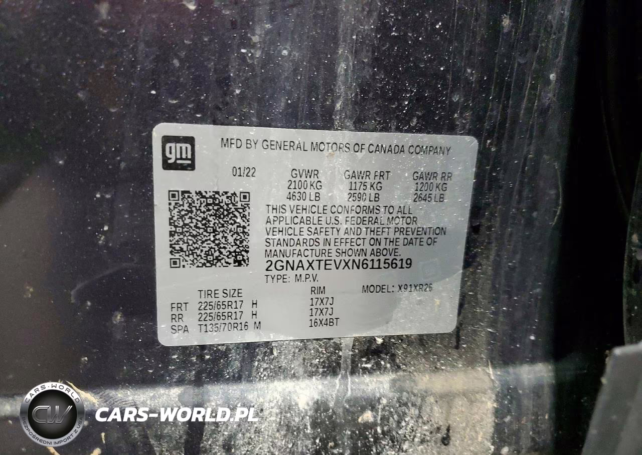 2022 Chevrolet Equinox Lt VIN:2GNAXTEVXN6115619 - 13