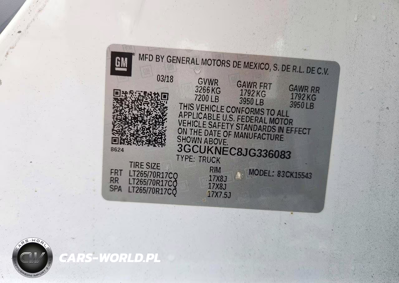 2018 Chevrolet Silverado K1500 VIN:3GCUKNEC8JG336083 - 12