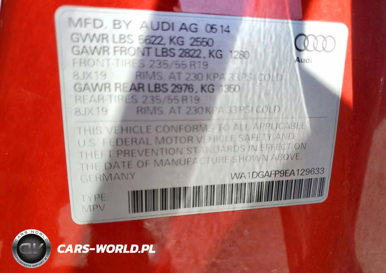 2014 Audi Q5 Premium Plus VIN:WA1DGAFP9EA129633 - 13
