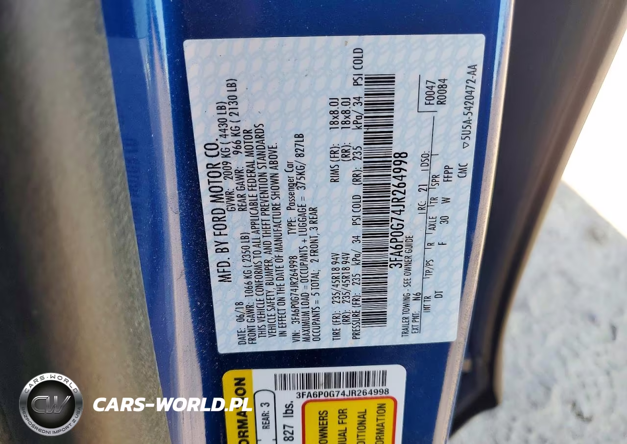 2018 Ford Fusion S VIN:3FA6P0G74JR264998 - 12