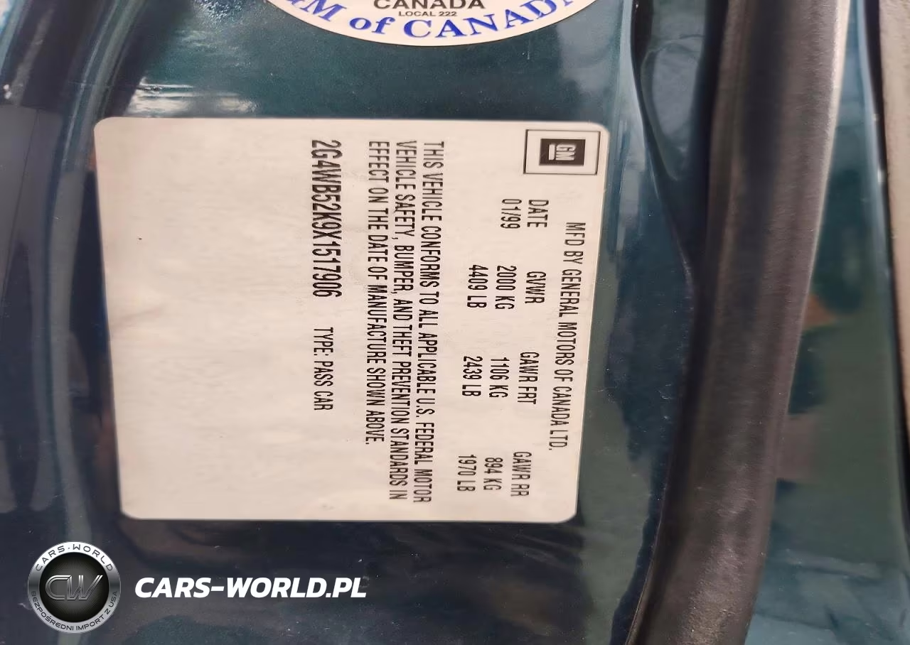 1999 Buick Regal Ls VIN:2G4WB52K9X1517906 - 12