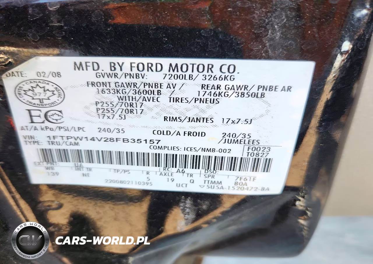 2008 Ford F150 Supercrew VIN:1FTPW14V28FB35157 - 13