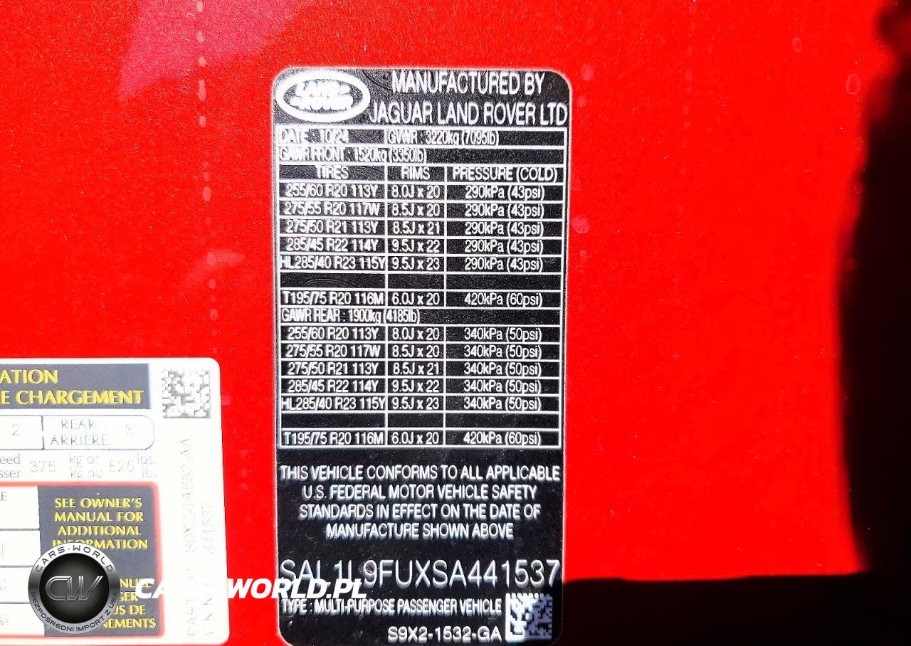 2025 Land Rover Range Rover Sport Dynamic Se VIN:SAL1L9FUXSA441537 - 13