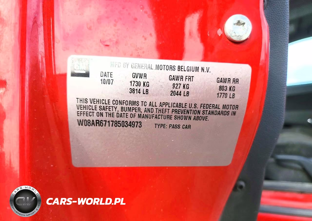 2008 Saturn Astra Xe VIN:W08AR671785034973 - 12
