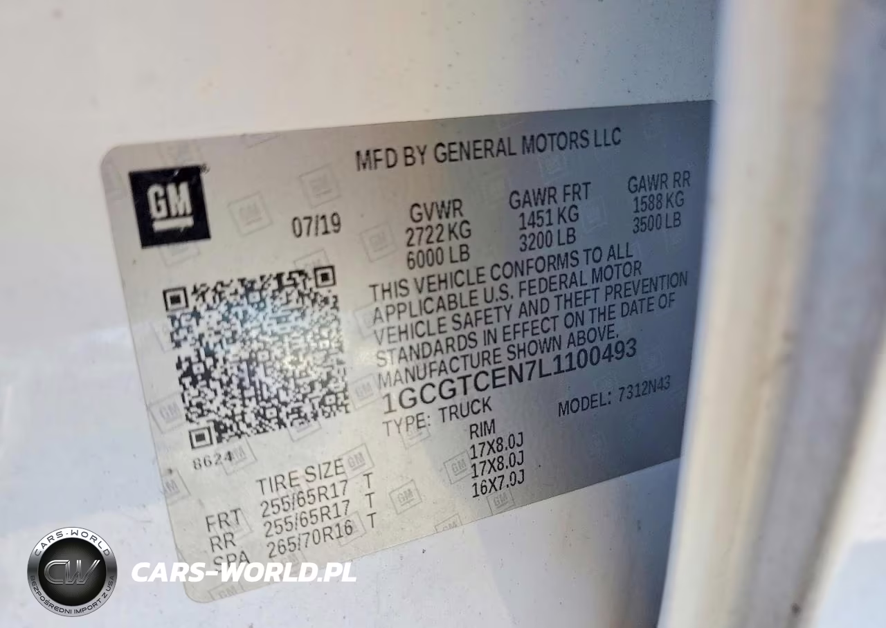 2020 Chevrolet Colorado Lt VIN:1GCGTCEN7L1100493 - 13