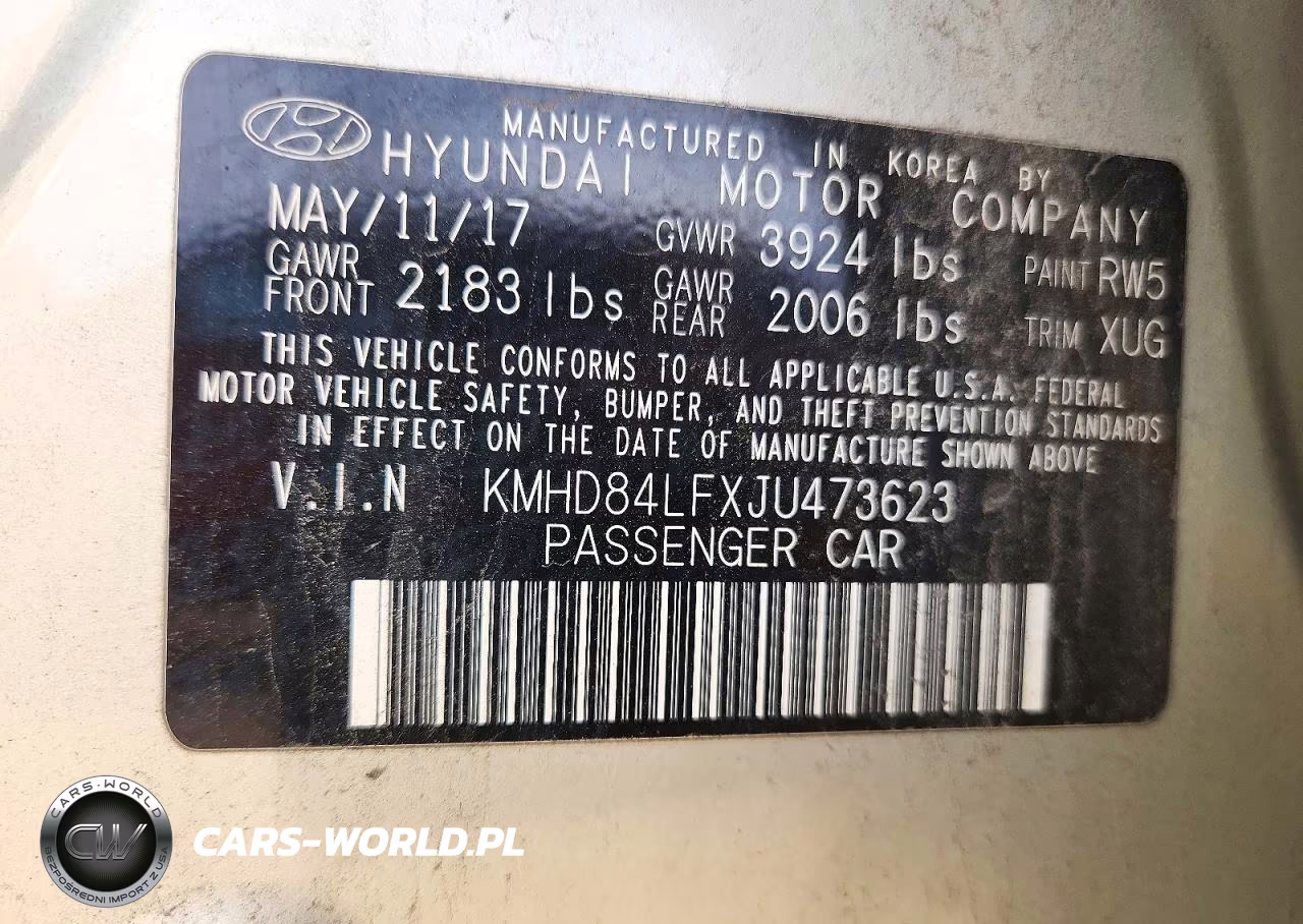 2018 Hyundai Elantra Sel VIN:KMHD84LFXJU473623 - 13