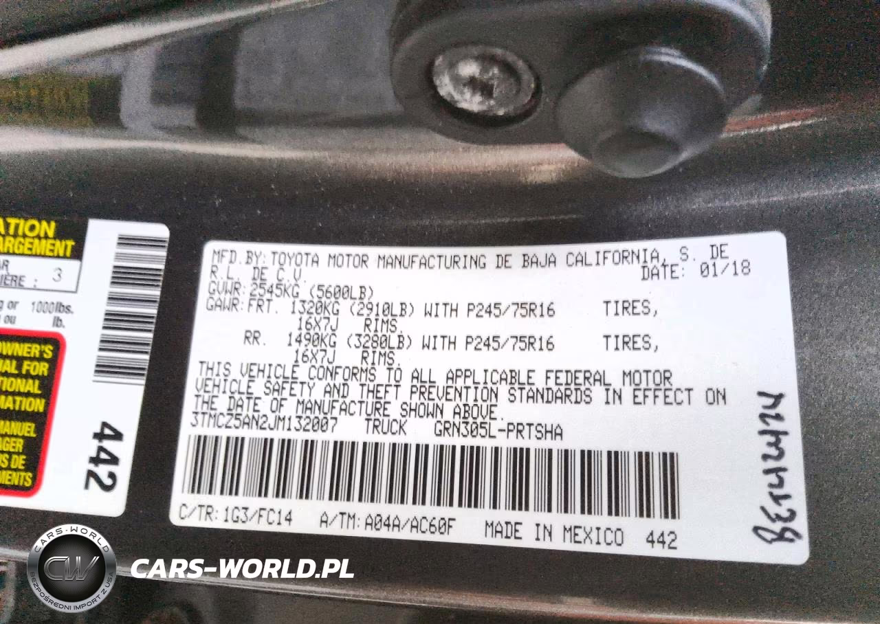 2018 Toyota Tacoma Sr5 V6 VIN:3TMCZ5AN2JM132007 - 12
