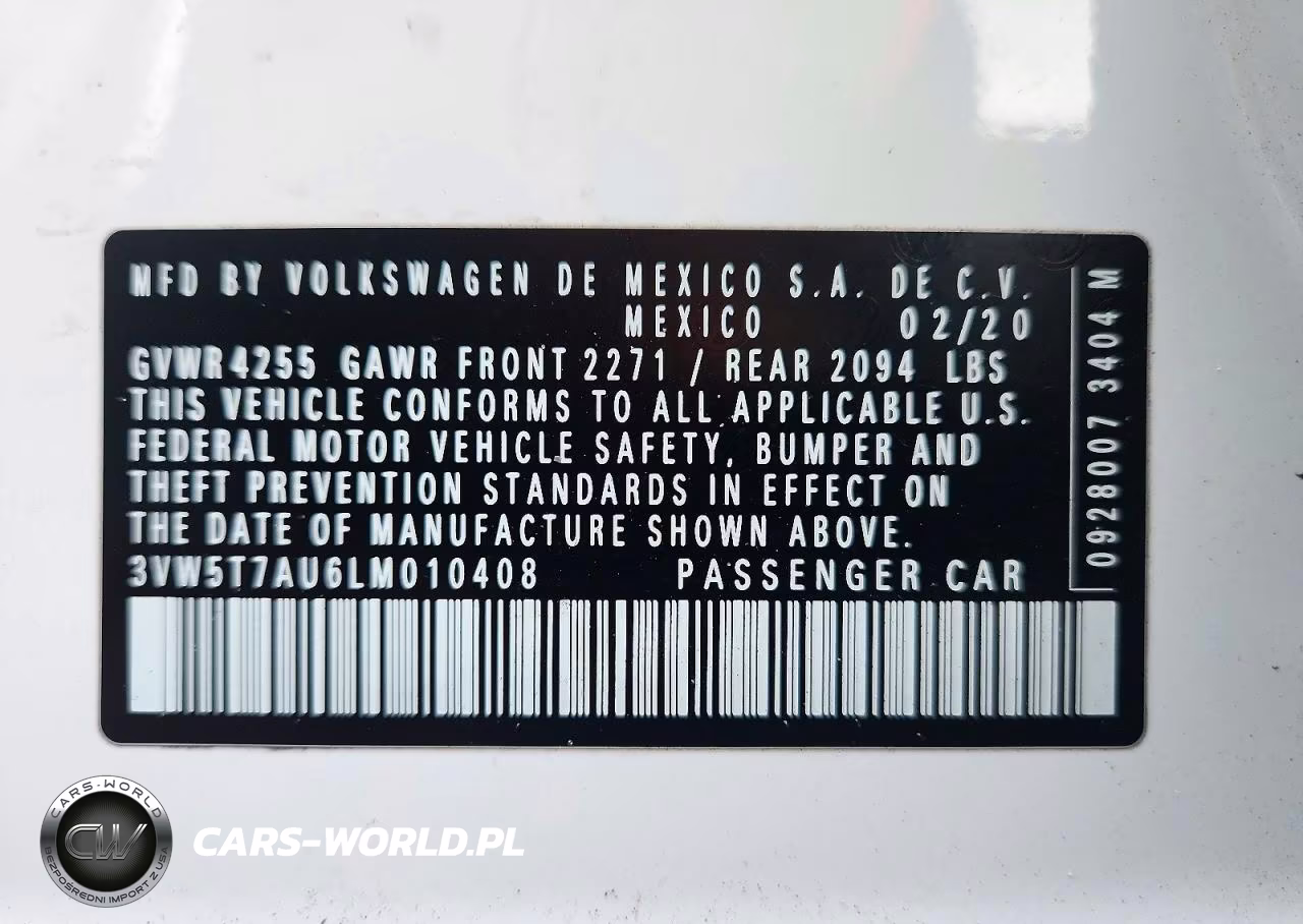 2020 Volkswagen Gti S VIN:3VW5T7AU6LM010408 - 12