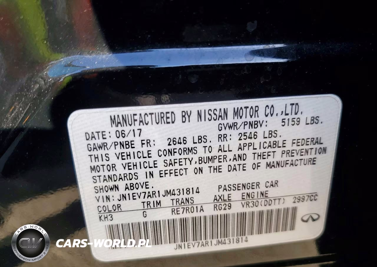 2018 Infiniti Q50 3.0T Luxe VIN:JN1EV7AR1JM431814 - 13