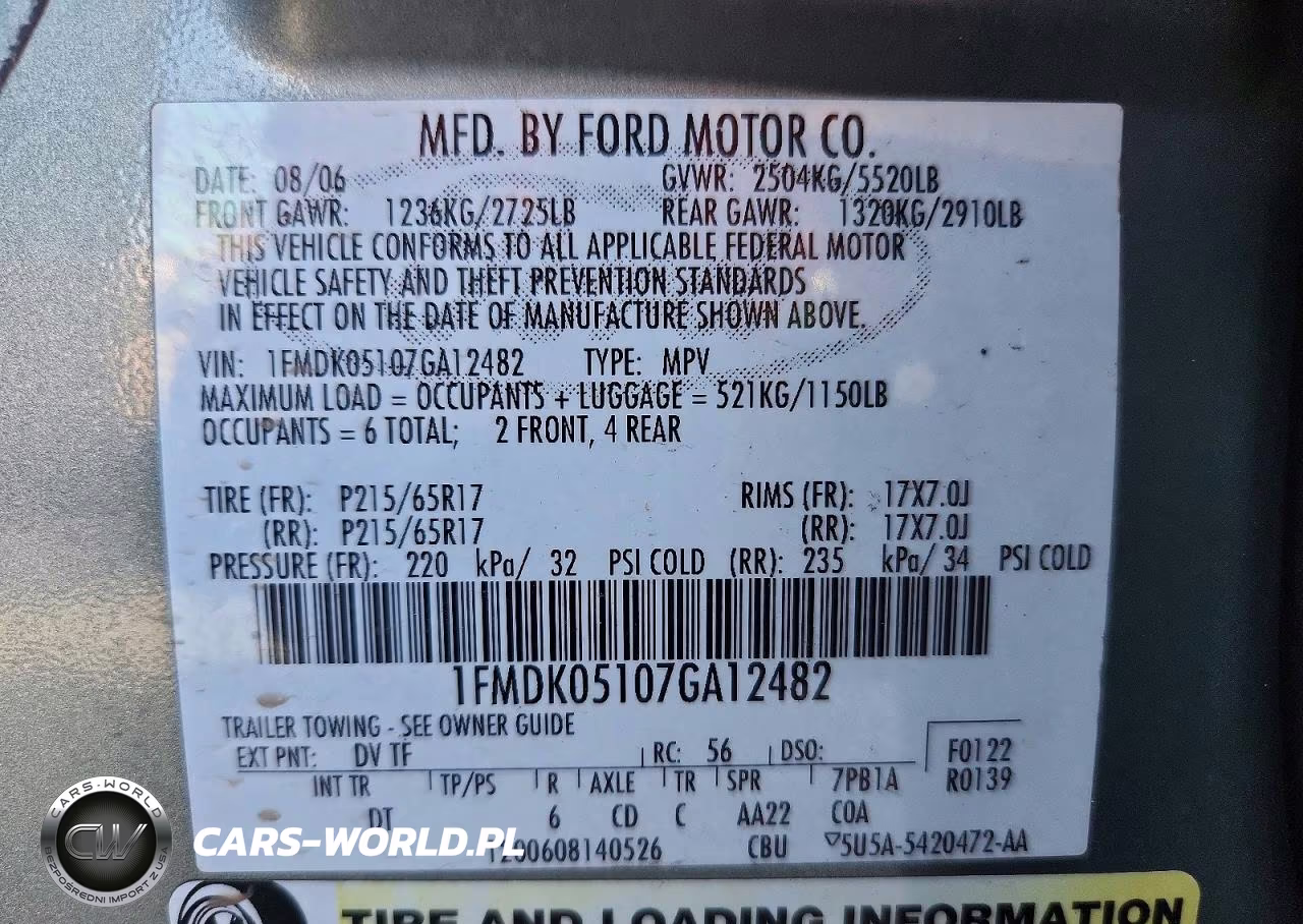 2007 Ford Freestyle Sel VIN:1FMDK05107GA12482 - 14