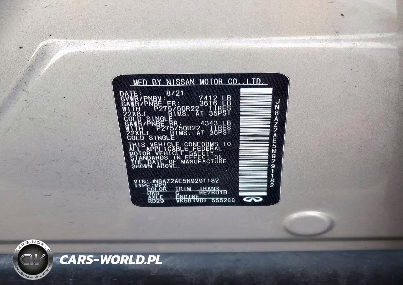 2022 Infiniti Qx80 Premium Select VIN:JN8AZ2AE5N9291182 - 13