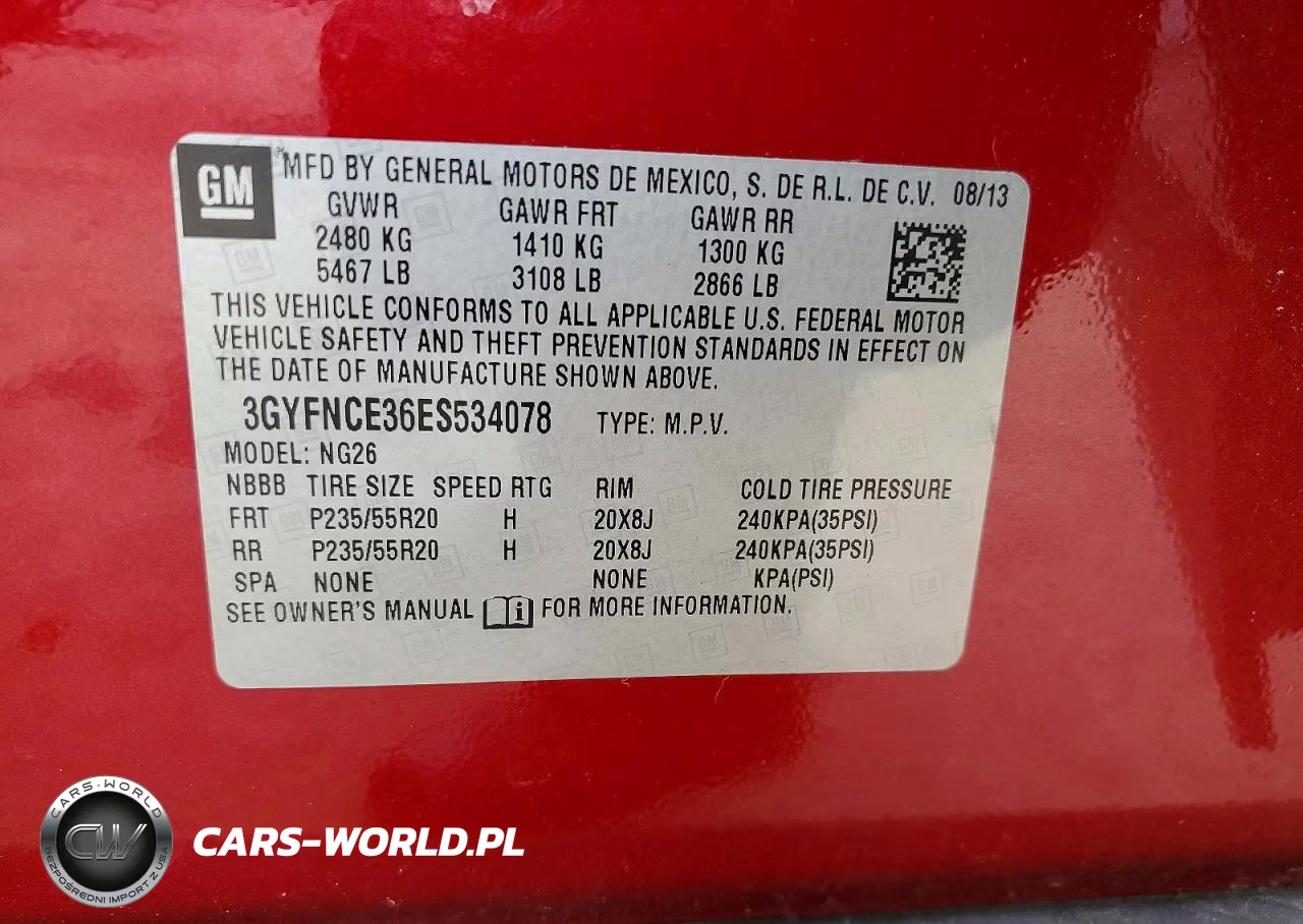 2014 Cadillac Srx Performance Collection VIN:3GYFNCE36ES534078 - 12