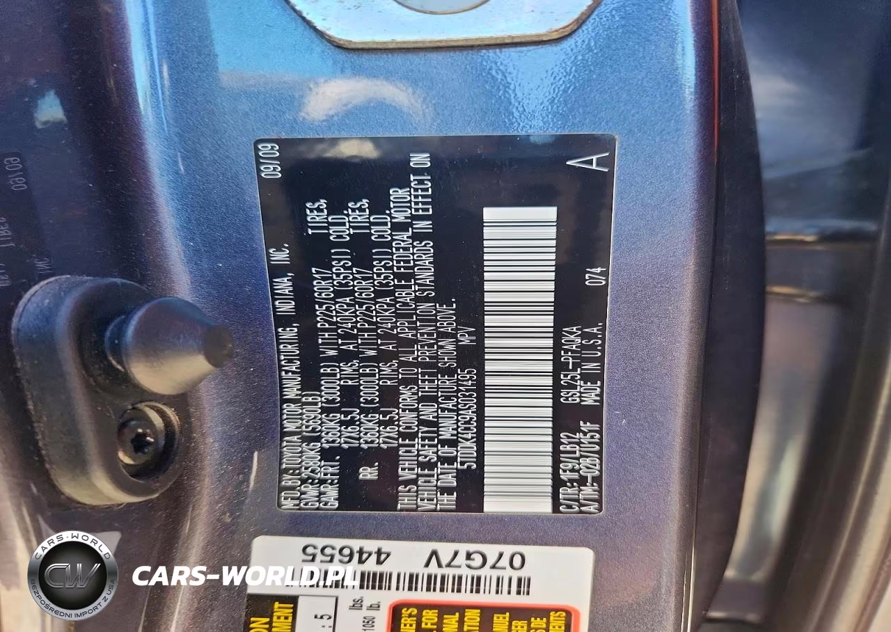2010 Toyota Sienna Xle Limited VIN:5TDDK4CC9AS031495 - 13